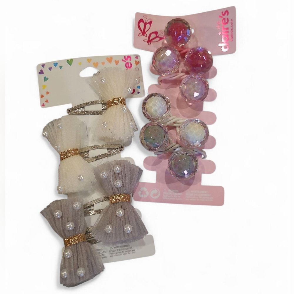 Girl's Claire's 2 Pack Of Hair Accessories 🩷 NWT'S! - Picture 3 of 9